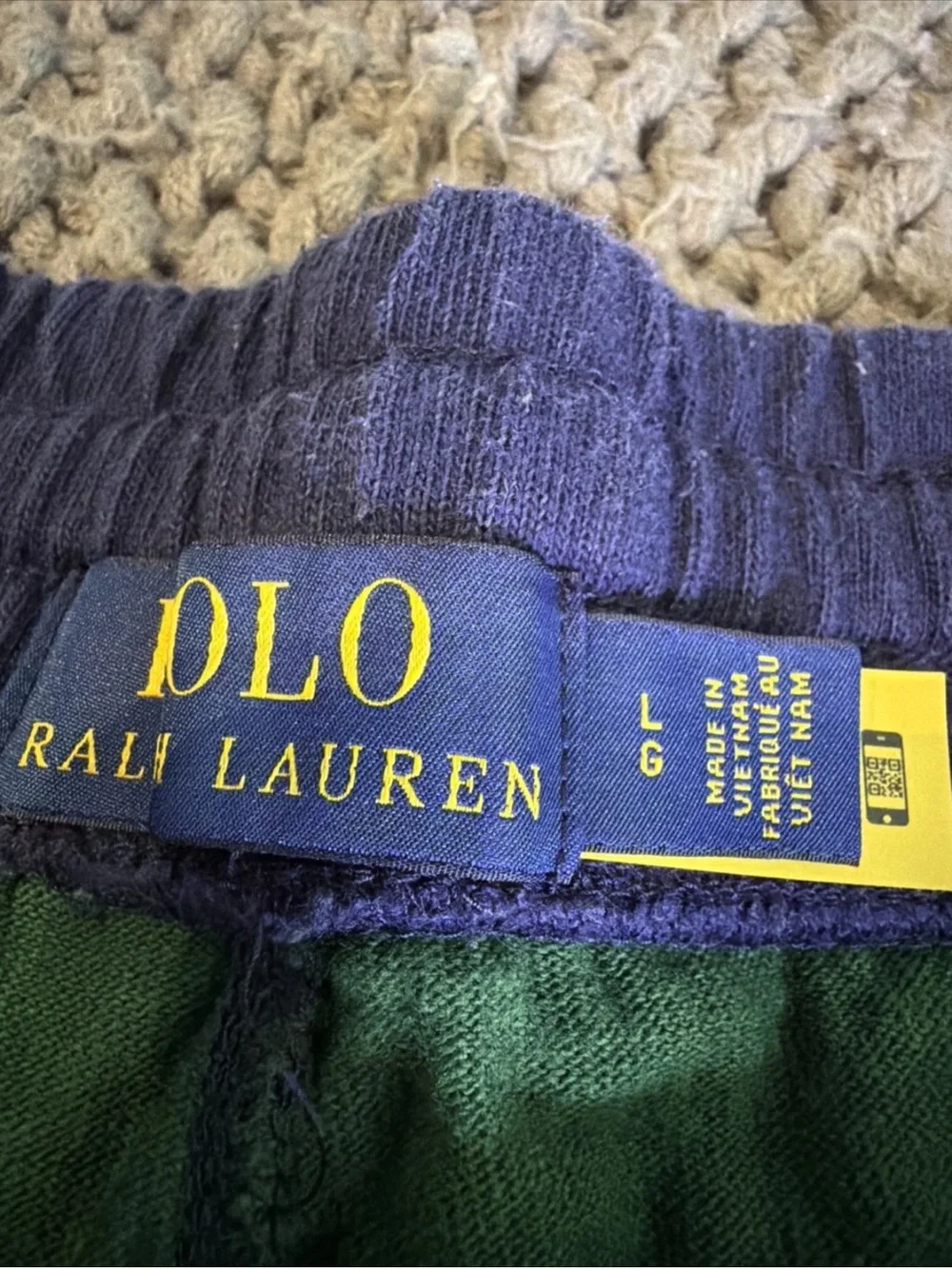 Polo Ralph Lauren Multicolor Striped Drawstring Shorts Men Size L 100% Cotton